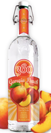 360 Georgia Peach Vodka (750mL)