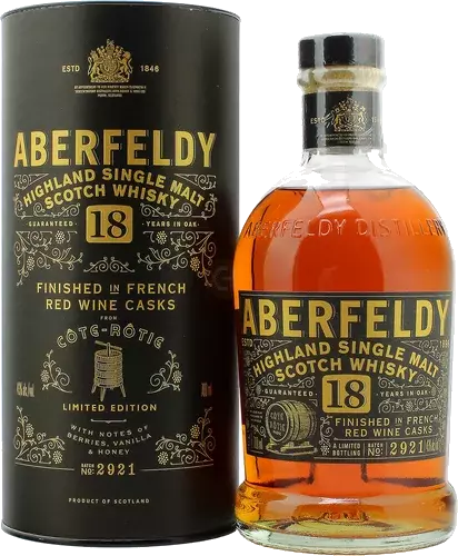 Aberfeldy 18 Year Old Tuscan Red Wine Cask Scotch (750ml)