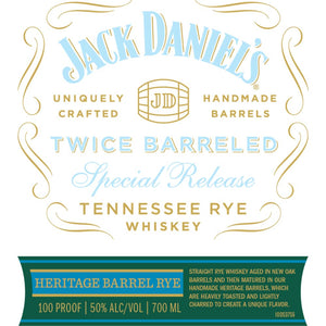 Jack Daniel’s Twice Barreled Tennessee Rye 2023 Special Release