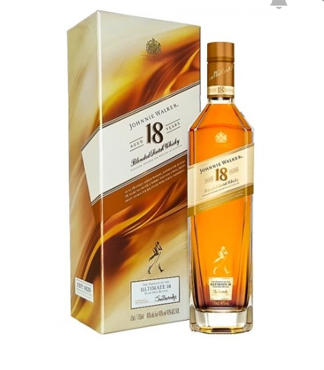 JOHNNIE WALKER Aged 18 Year Old Blended Scotch Whisky