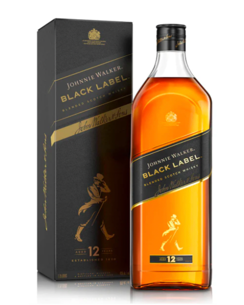 JOHNNIE WALKER SCOTCH BLENDED BLACK LABEL