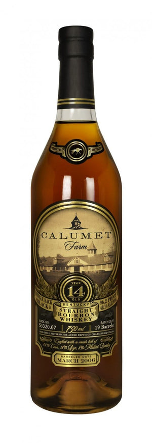 Calumet Farm Single Rack Black 14 Year Bourbon