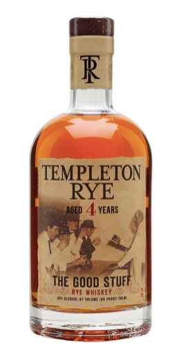 TEMPLETON RYE- Rye Whiskey Aged 4yrs (750mL)