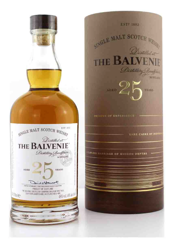 THE BALVENIE 25 YEAR SINGLE MALT SCOTCH WHISKY RARE MARRIAGES