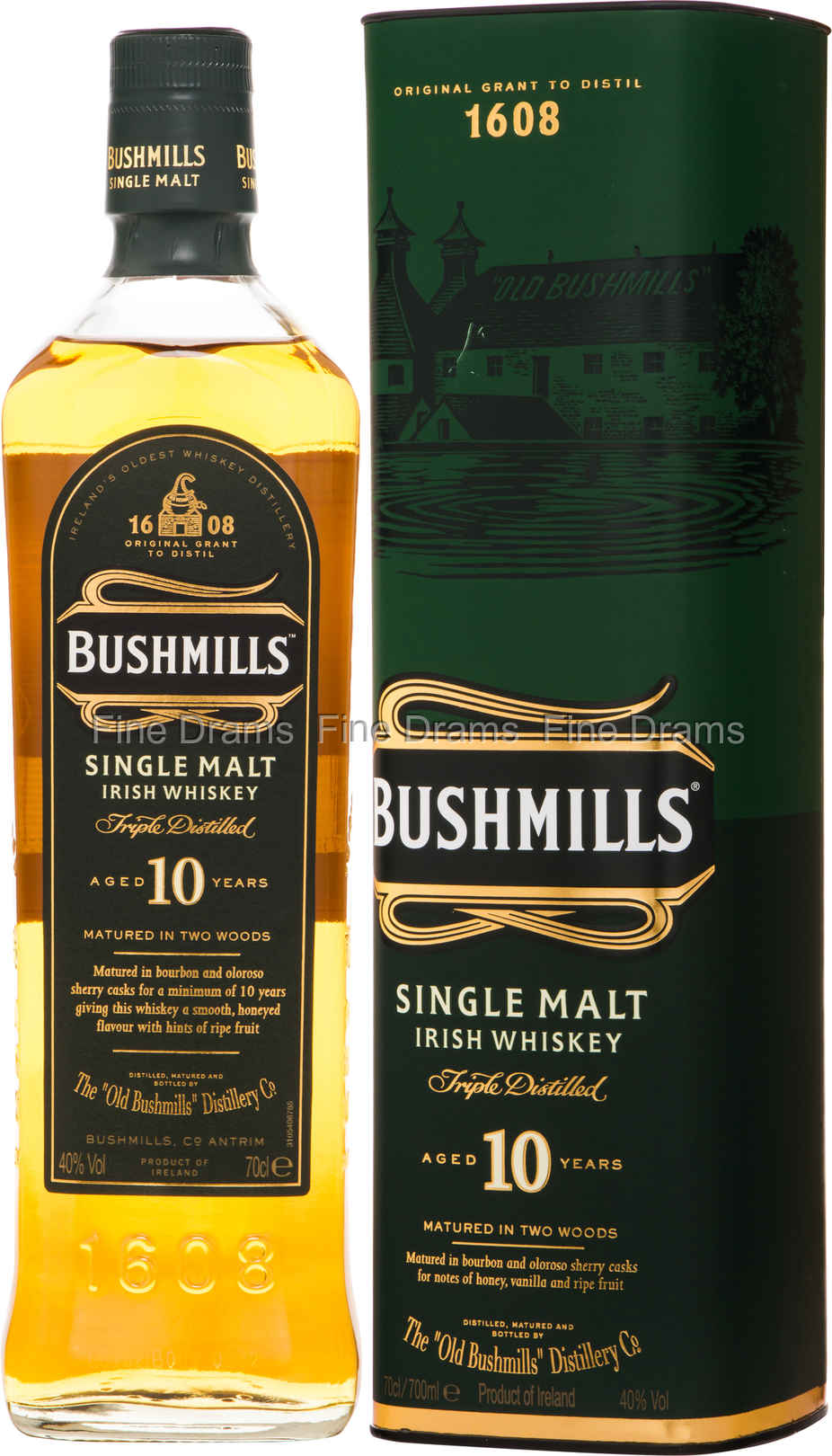 Bushmills 10 Year Old Irish Whiskey